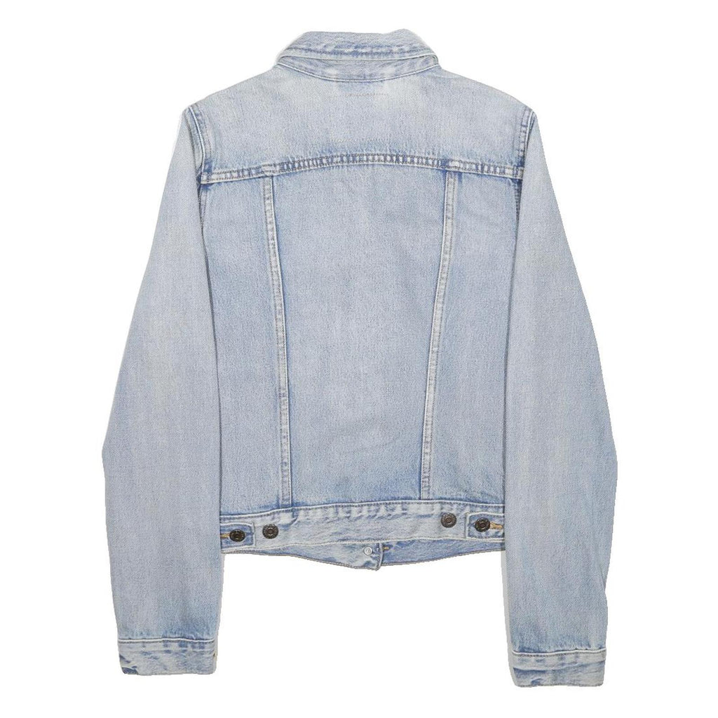 LEVI'S Womens Blue Denim Button Jacket S Cotton Classic Fit Lightweight Casual