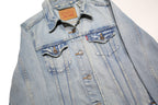 LEVI'S Womens Blue Denim Button Jacket S Cotton Classic Fit Lightweight Casual