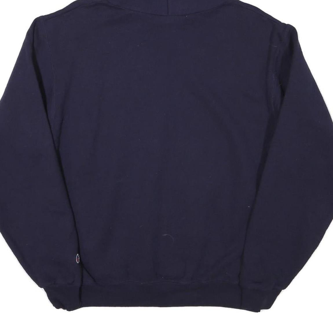 CHAMPION Mens Navy Washington Huskies Pullover Hoodie S Cotton Blend