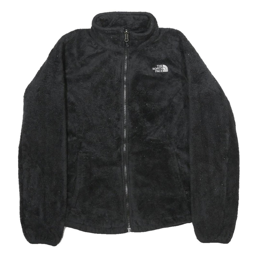 THE NORTH FACE Womens Black Jacket M Polyester Fleece Soft Warm Zip Up Outdoor