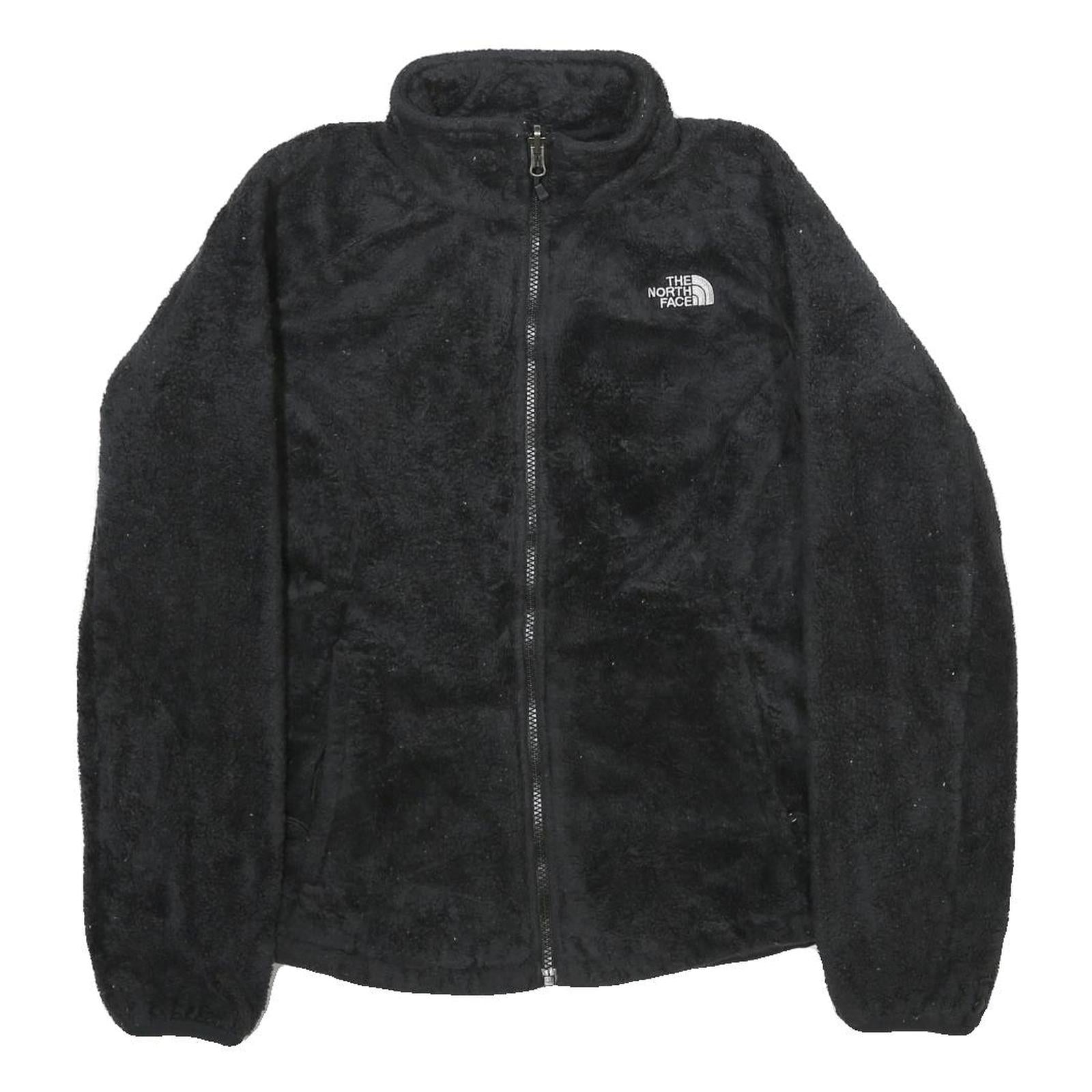 THE NORTH FACE Womens Black Jacket M Polyester Fleece Soft Warm Zip Up Outdoor