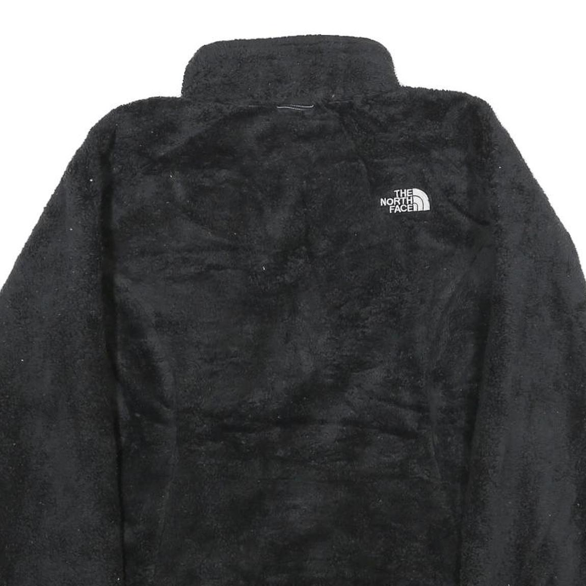 THE NORTH FACE Womens Black Jacket M Polyester Fleece Soft Warm Zip Up Outdoor