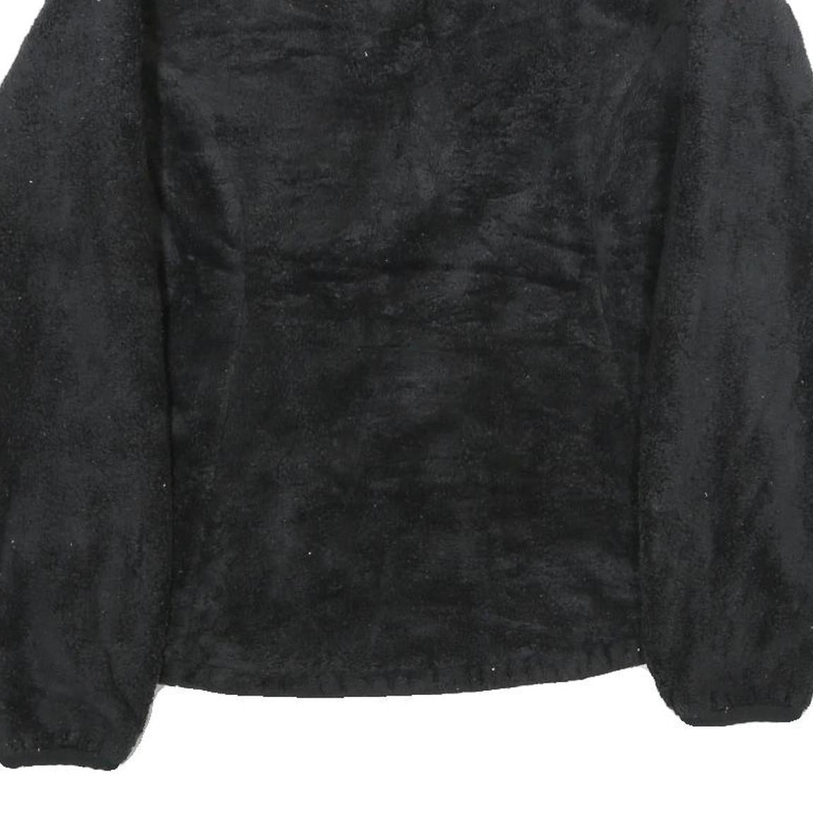 THE NORTH FACE Womens Black Jacket M Polyester Fleece Soft Warm Zip Up Outdoor