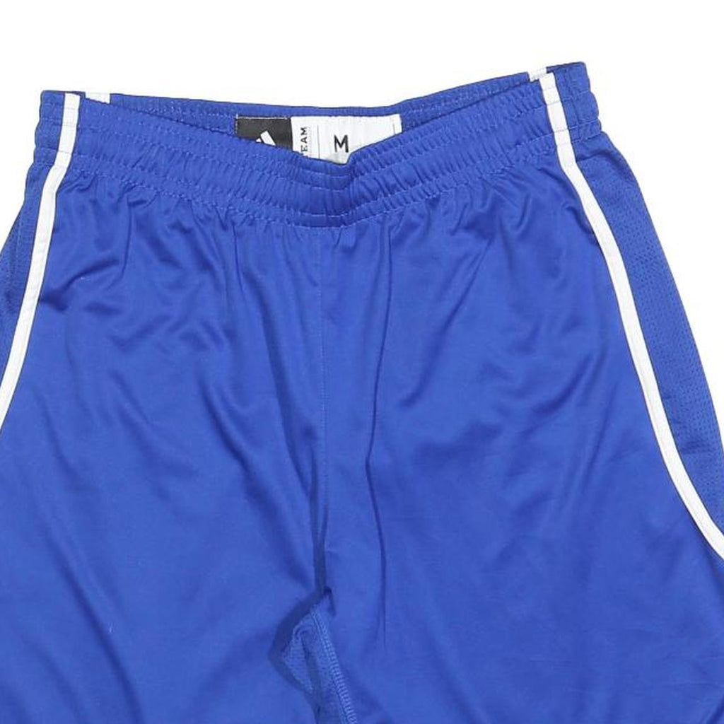 ADIDAS Womens Shorts Blue Sports Casual Regular UK 14 W30 Polyester