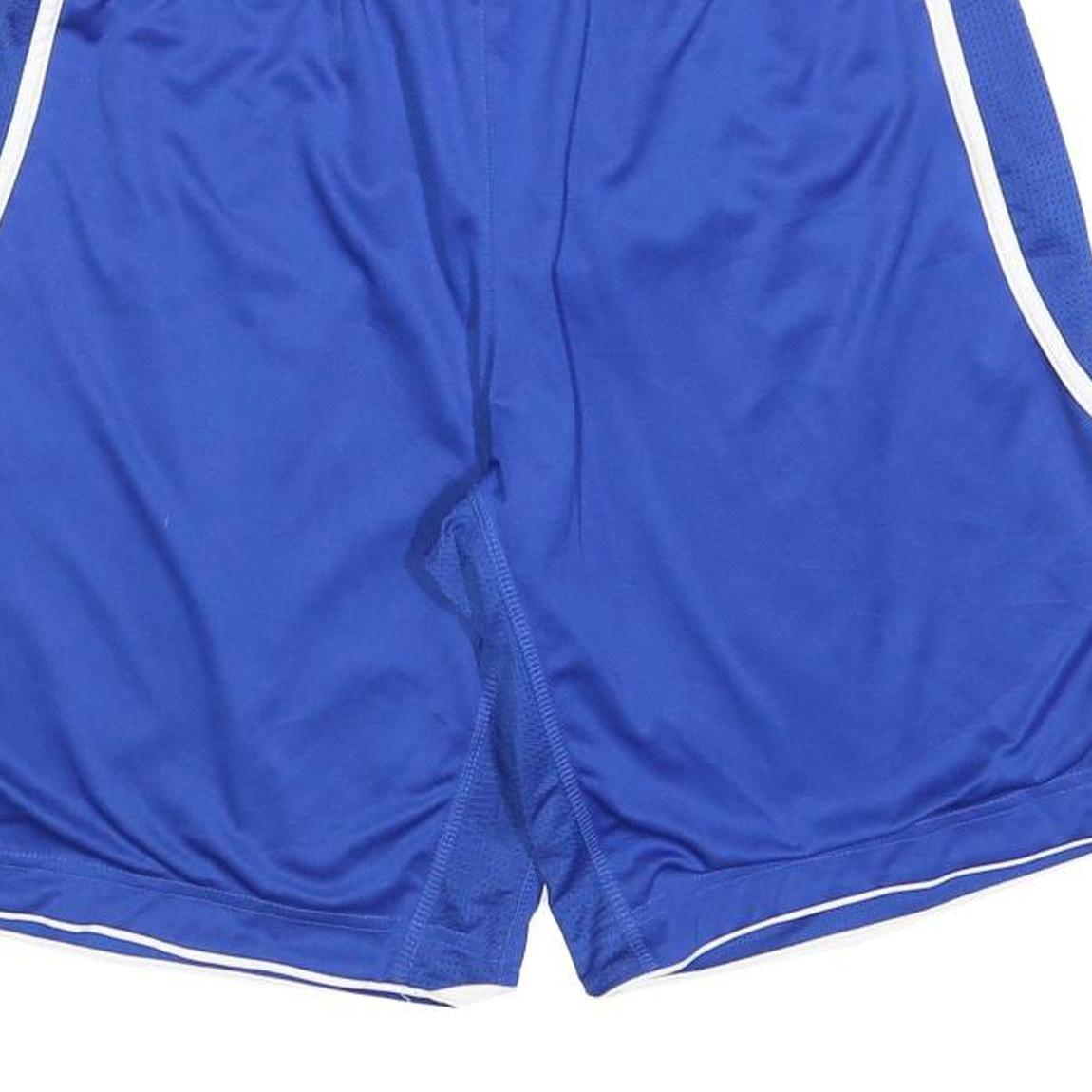 ADIDAS Womens Shorts Blue Sports Casual Regular UK 14 W30 Polyester