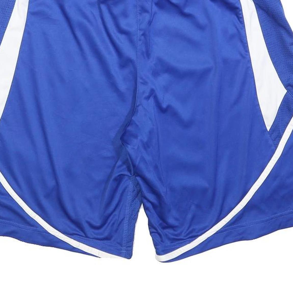 ADIDAS Womens Shorts Blue Sports Casual Regular UK 14 W30 Polyester