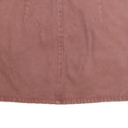 ANGELKISS Womens Pink Mini Cotton Blend Skirt Zip Front Pockets S Casual