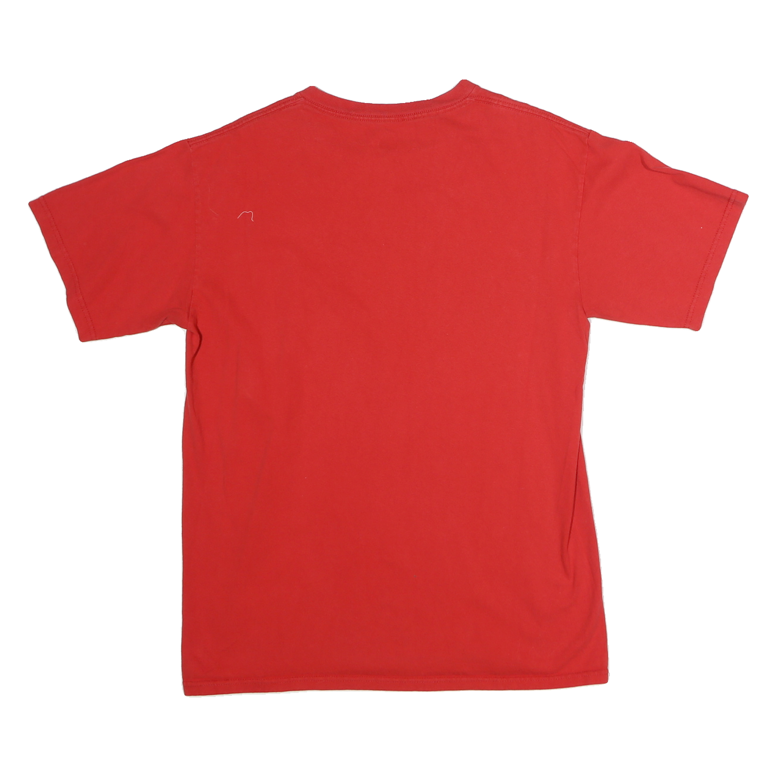 MAJESTIC Mens Red Texas Rangers Graphic T-Shirt L Short Sleeve Crew Neck Cotton