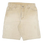 DICKIES Mens Shorts Beige Casual L W32 Cotton Blend Workwear Utility