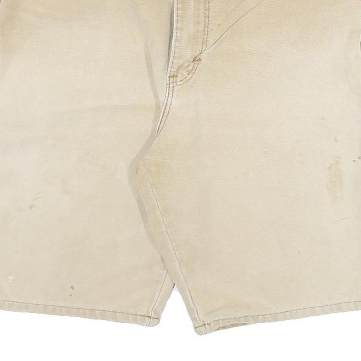 DICKIES Mens Shorts Beige Casual L W32 Cotton Blend Workwear Utility