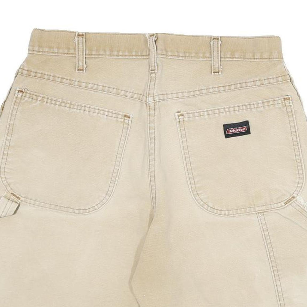 DICKIES Mens Shorts Beige Casual L W32 Cotton Blend Workwear Utility