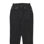 LEVI'S Womens 512 Tapered Jeans Black Slim Cotton Denim W25 L27 Stylish