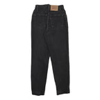 LEVI'S Womens 512 Tapered Jeans Black Slim Cotton Denim W25 L27 Stylish