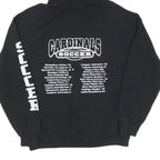 Mens Black Cardinals Soccer Cotton Pullover Hoodie Size M Team Sweatshirt