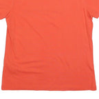 TOMMY HILFIGER Womens Orange Graphic T-Shirt S Short Sleeve Crew Neck Logo Print