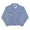 LUNA PIER Mens Blue Denim Jacket XL Cotton Blend Classic Button Closure Casual