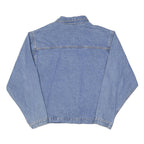 LUNA PIER Mens Blue Denim Jacket XL Cotton Blend Classic Button Closure Casual