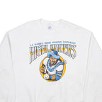 JERZEES Womens White La Habra High School Football Highlanders Crew Neck XL