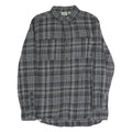 VANS Mens Grey Black Check Shirt L Cotton Blend Long Sleeve Casual