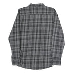 VANS Mens Grey Black Check Shirt L Cotton Blend Long Sleeve Casual
