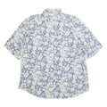LES ESSENTIELS Womens Printed Shirt Blue Collared Floral L