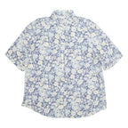LES ESSENTIELS Womens Printed Shirt Blue Collared Floral L