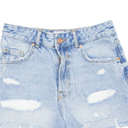 BERSHKA Womens Denim Shorts Blue XS W25