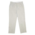 SERGIO VITTI Mens Classic Beige Straight Trousers W31 L30 Tailored Zip Closure