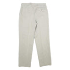 SERGIO VITTI Mens Classic Beige Straight Trousers W31 L30 Tailored Zip Closure