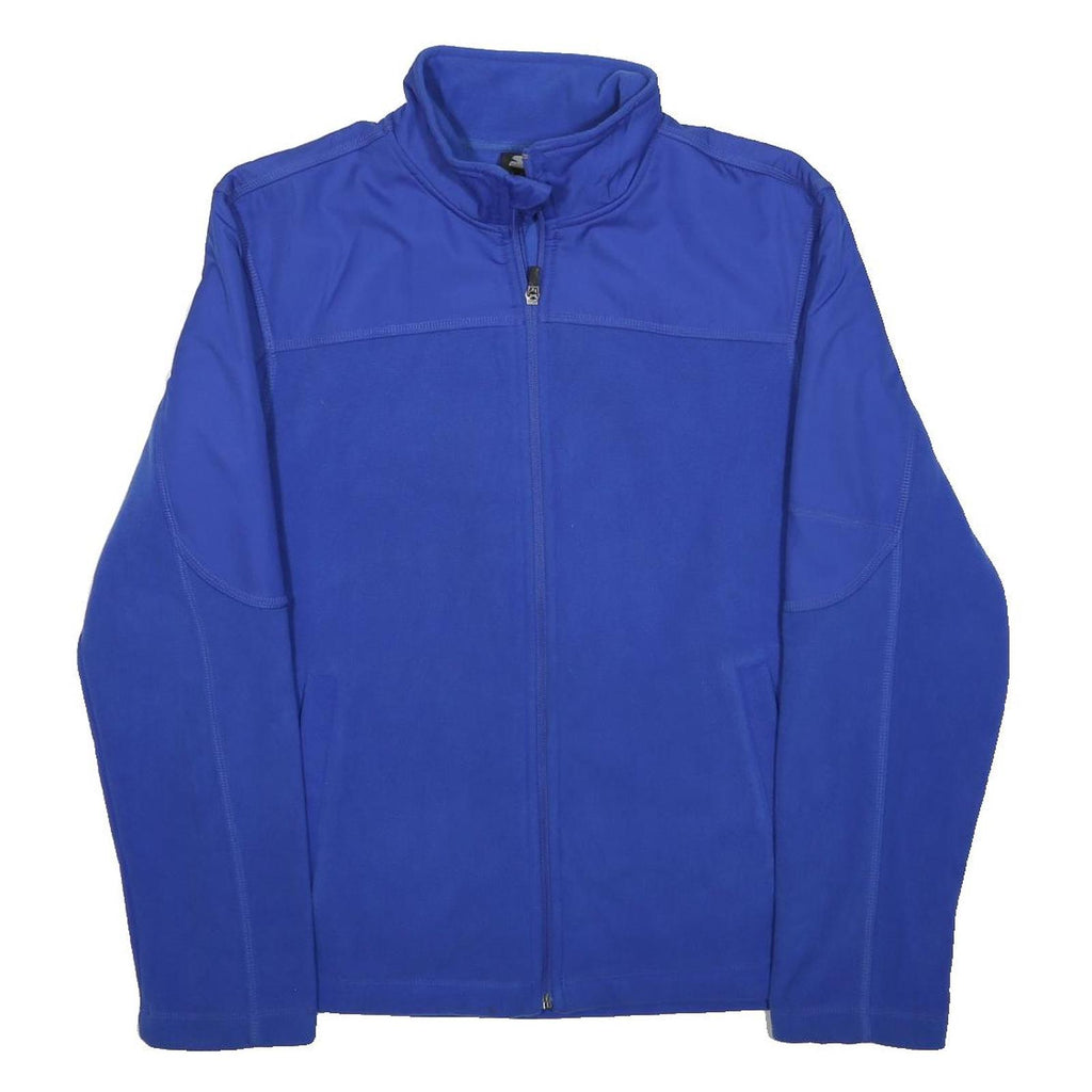 STARTER Mens Blue Jacket S Polyester Plain Zip Casual Lightweight