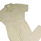 DICKIES Mens Beige Polyester Blend Dungarees Regular Fit Short Sleeve XL W40 L30