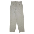 AVANTI Mens Cotton Beige Regular Fit Straight Leg Trousers W30 L32 Casual Wear