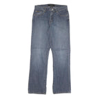 CALVIN KLEIN JEANS Womens Regular Fit Straight Blue Denim W30 L31 Classic Zip