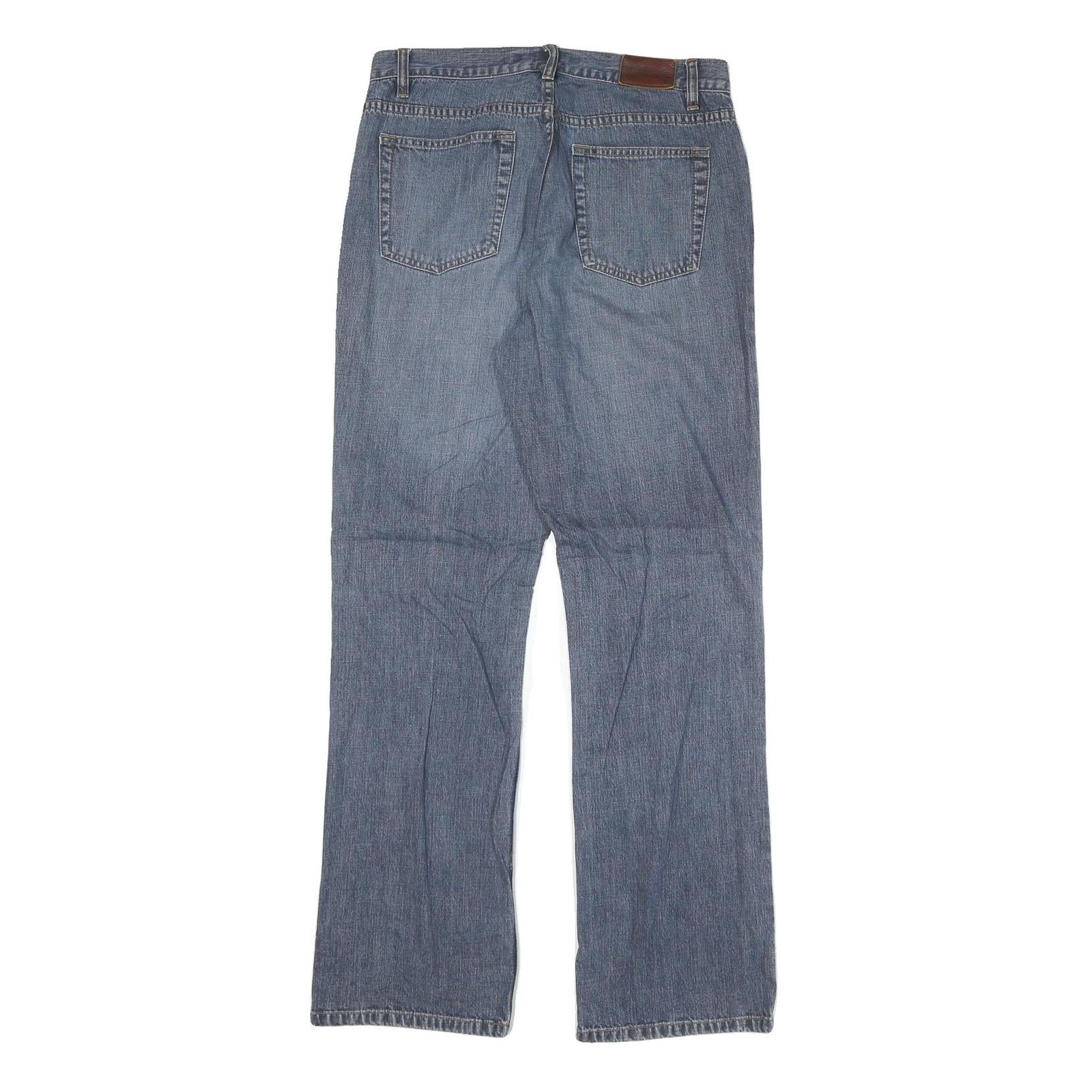 CALVIN KLEIN JEANS Womens Regular Fit Straight Blue Denim W30 L31 Classic Zip