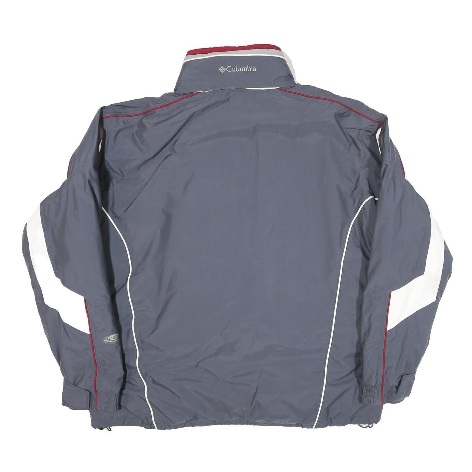 COLUMBIA Mens Blue & White Vertex Jacket XL Polyester Casual Outdoor Sportswear