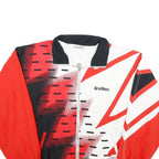KILLTEC Mens Red & Black White Geometric Track Jacket S Polyester Zip