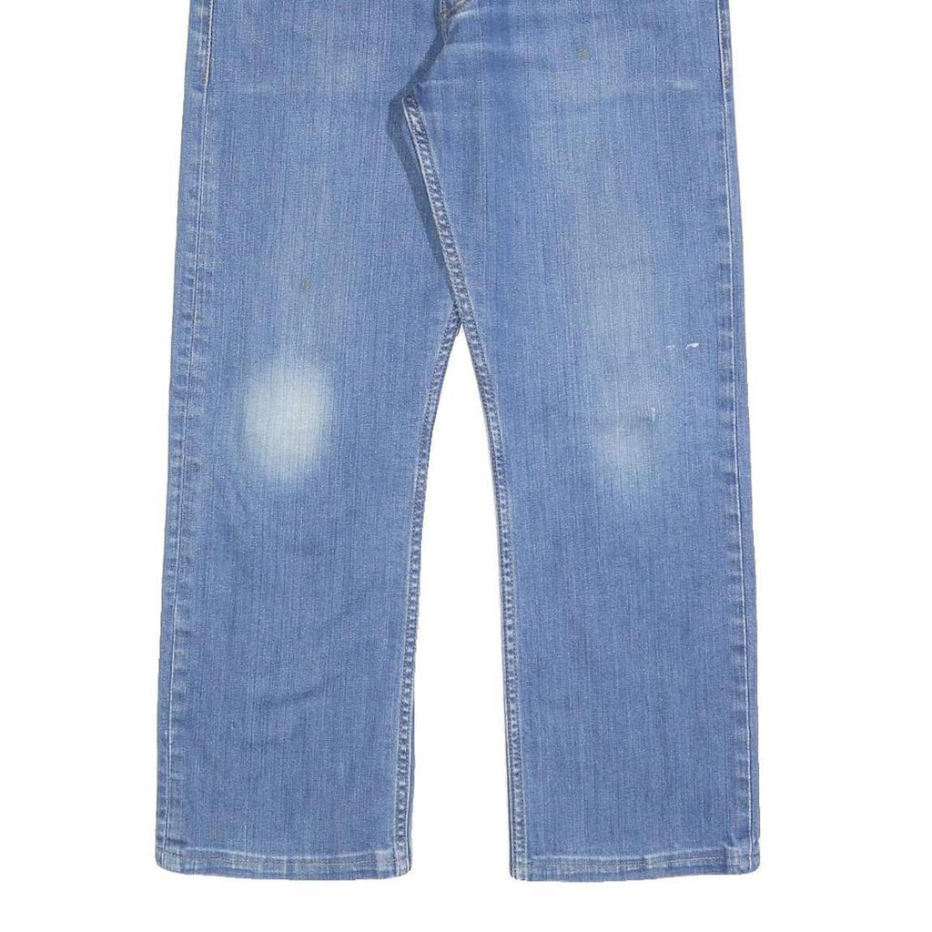 LEVI'S 506 Mens Jeans Blue Regular Straight Denim Medium W32 L25 Classic Fit Zip