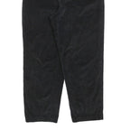 JONES NEW YORK Womens Cotton Blend Black Relaxed Tapered Trousers W28 L26 Casual