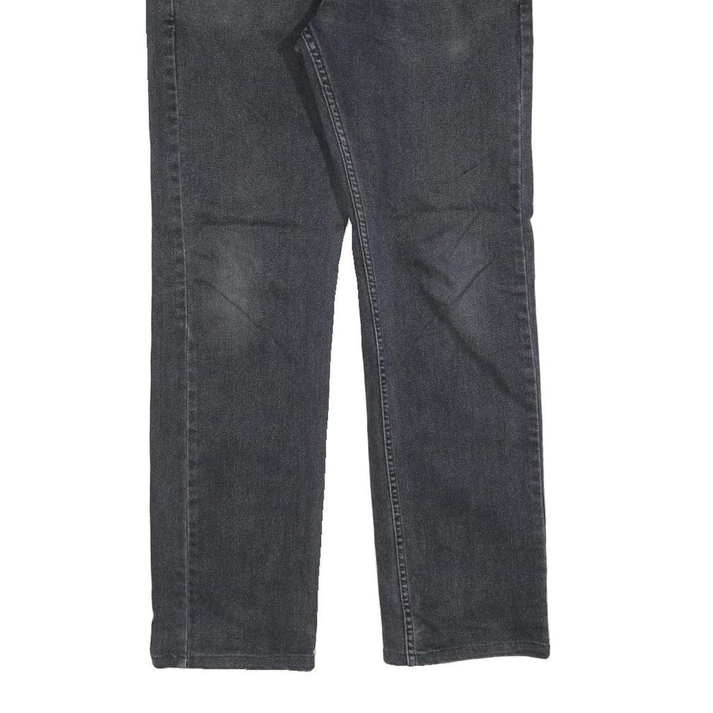 LEVI'S 513 Mens Jeans Black Regular Straight Denim Medium W38 L28 Zip Cotton