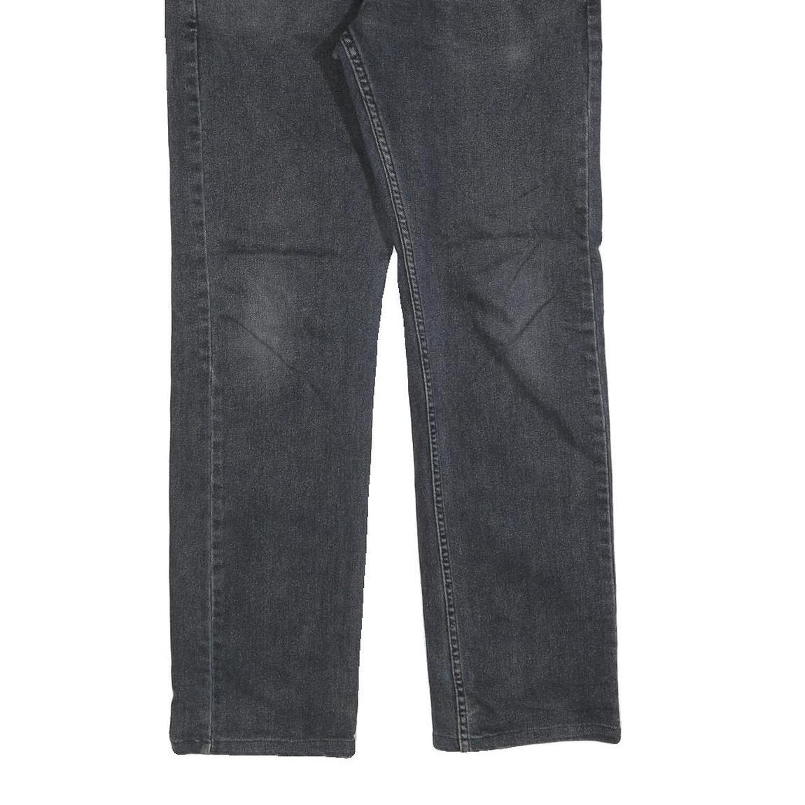 LEVI'S 513 Mens Jeans Black Regular Straight Denim Medium W38 L28 Zip Cotton