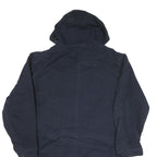 NAUTICA Mens Navy Blue Cotton Blend Parka Jacket XL Plain Zip Hooded