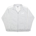 PUMA Mens Grey & White Cotton Zip Jacket 2XL Classic Athletic Comfortable