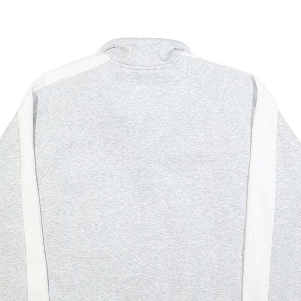 PUMA Mens Grey & White Cotton Zip Jacket 2XL Classic Athletic Comfortable