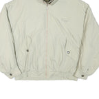 PARKWAY Mens Beige Outdoor Jacket L Polyester Blend Zip Plain Casual Lightweight