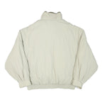 PARKWAY Mens Beige Outdoor Jacket L Polyester Blend Zip Plain Casual Lightweight