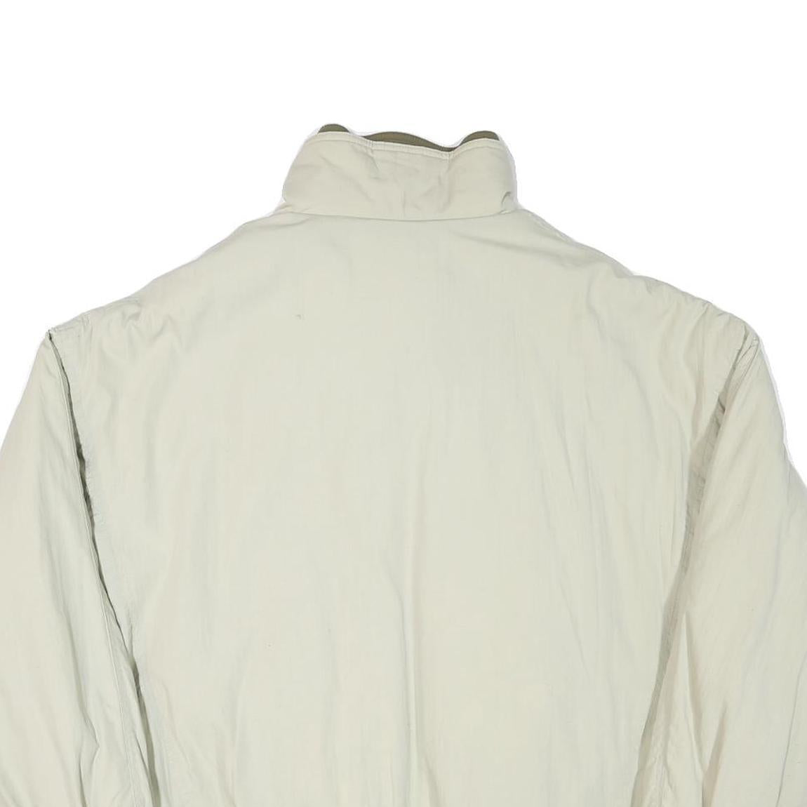 PARKWAY Mens Beige Outdoor Jacket L Polyester Blend Zip Plain Casual Lightweight