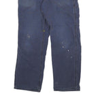 CARHARTT Mens Regular Fit Blue Denim Jeans W30 L27 Workwear Utility Zip Closure