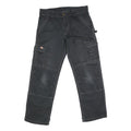 DICKIES Mens Black Regular Fit Cargo Trousers W32 L29 Workwear Zip Closure