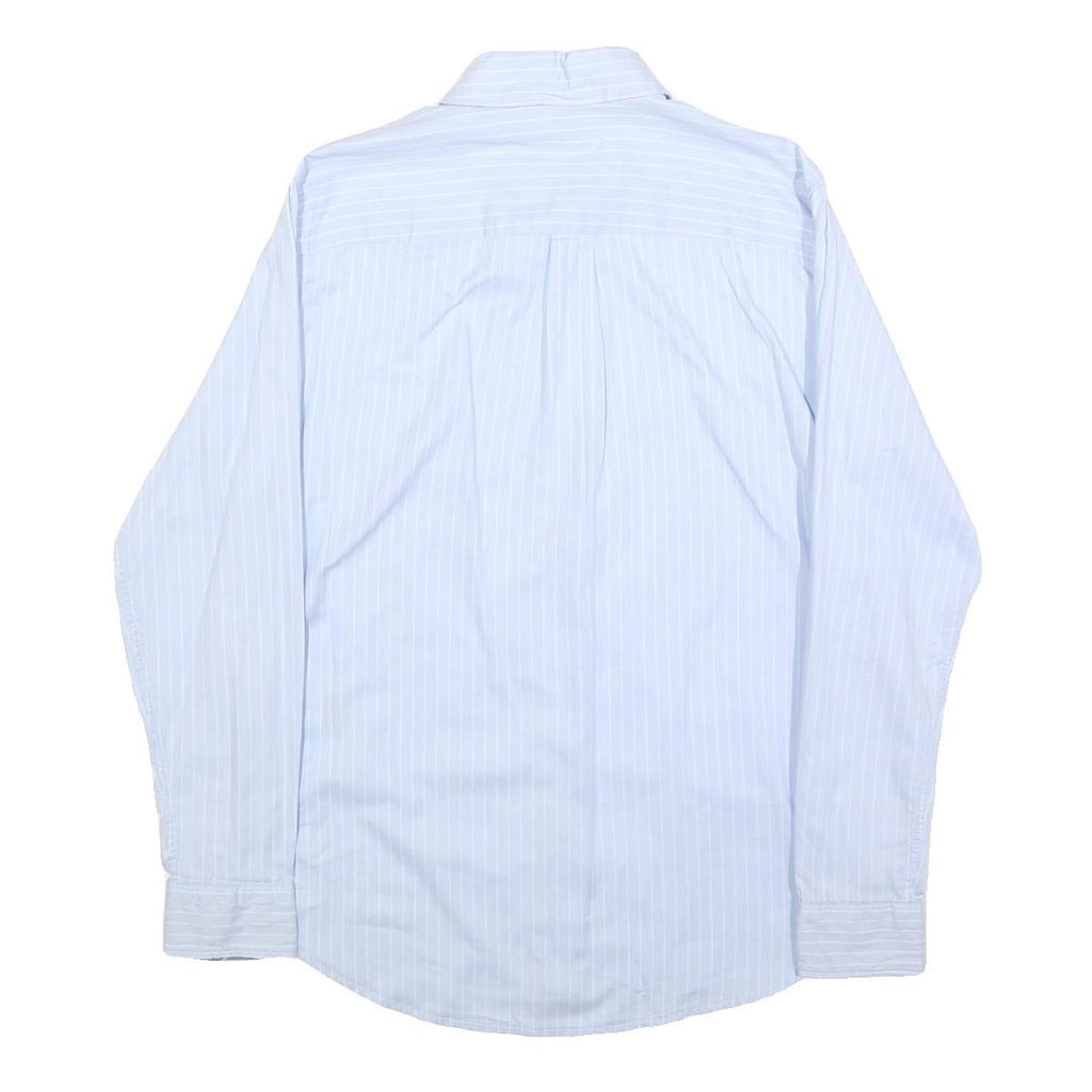 LEVI'S Womens Blue & White Striped Shirt S Cotton Button Down Long Sleeve