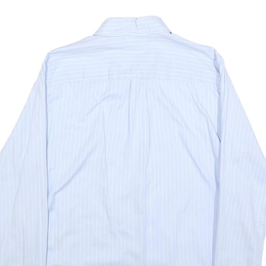 LEVI'S Womens Blue & White Striped Shirt S Cotton Button Down Long Sleeve